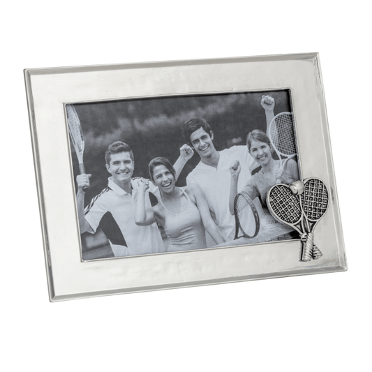 Mud Pie - Frame - Tennis - 4x6 Silver - Findlay Rowe Designs