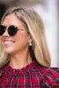 Lisi Lerch - Earrings - Carolyn - Big Rhinestone and Pearl Stud