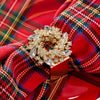 Napkin Rings - Jeweled Wreath Square - Set of 4 Gift Boxed - Findlay Rowe Designs