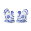 Taper Candleholders - Blue and White Turkey - Set of 2 - Findlay Rowe Designs
