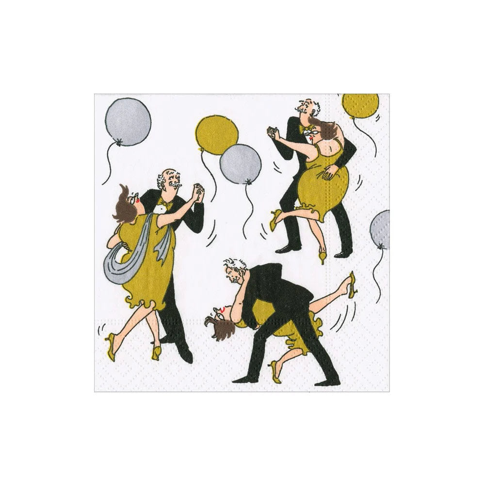 Caspari - Cocktail Napkins - Boogie Woogie