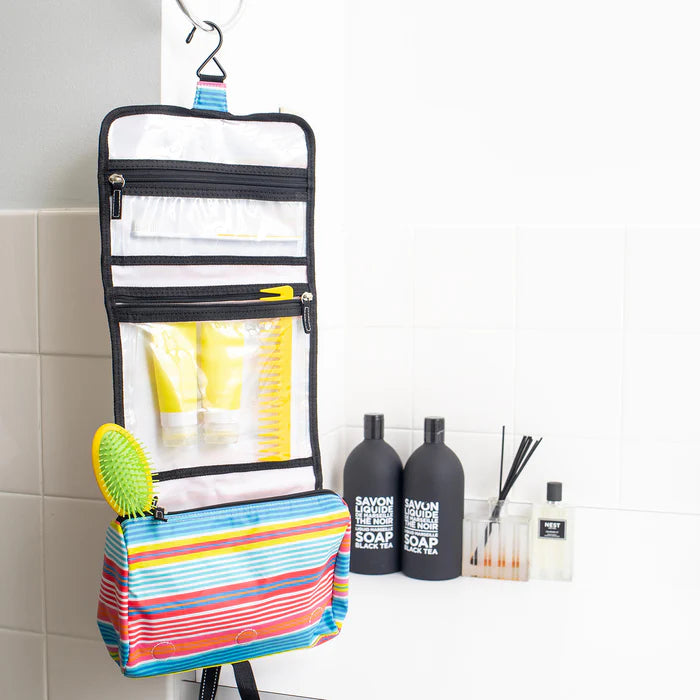 Scout- Beauty Burrito Hanging Toiletry Bag In Off The Grid - Findlay Rowe Designs