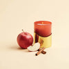 Thymes - Simmered Cider Poured Candle Gold Sleeve -Harvest Red