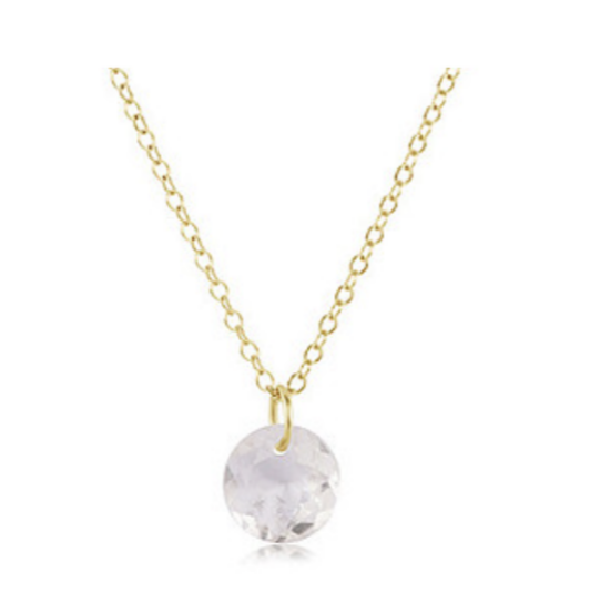 Enewton - 16in Necklace Gold  - Reflection Small Charm - April - Findlay Rowe Designs