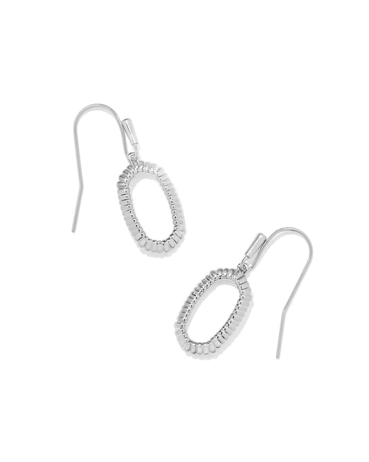Kendra Scott - Lee Ridge Open Frame Earrings Silver - Findlay Rowe Designs