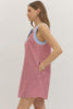 Entro - Dress - Mini Sleeveless Gingham Split Neck - Red - Findlay Rowe Designs