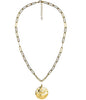 Lisi Lerch - Necklace - Beach Charm - Plated Paper Clip Chain - Seaside Beach - Findlay Rowe Designs
