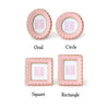 Frame - 4x4 - Pink Scalloped - Findlay Rowe Designs