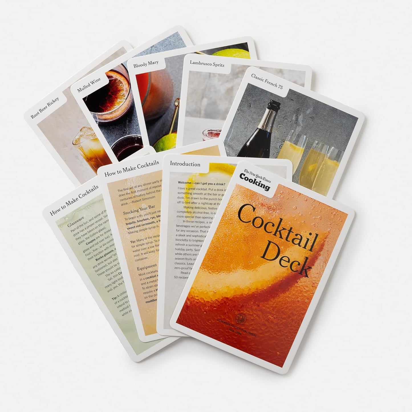 The New York Times Cooking Cocktail Deck: 50 Cards for Classic and Creative Drinks