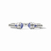 Julie Vos - Bracelet - Cannes Demi Cuff - Tanzanite Blue - Silver