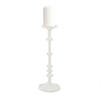 Clearance - Mud Pie - Taper Candle Holder - White Metal - Small