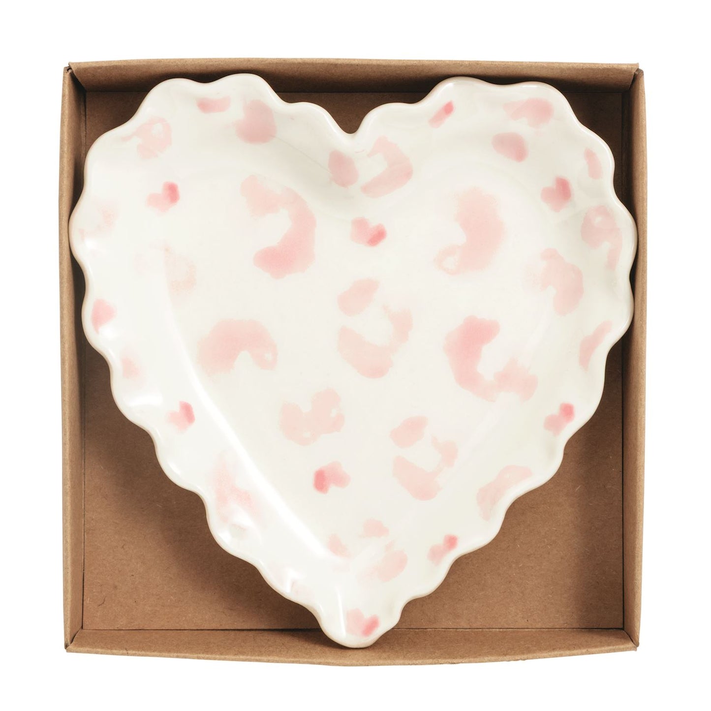 Mud Pie - Trinket Tray - Heart Leopard - Findlay Rowe Designs