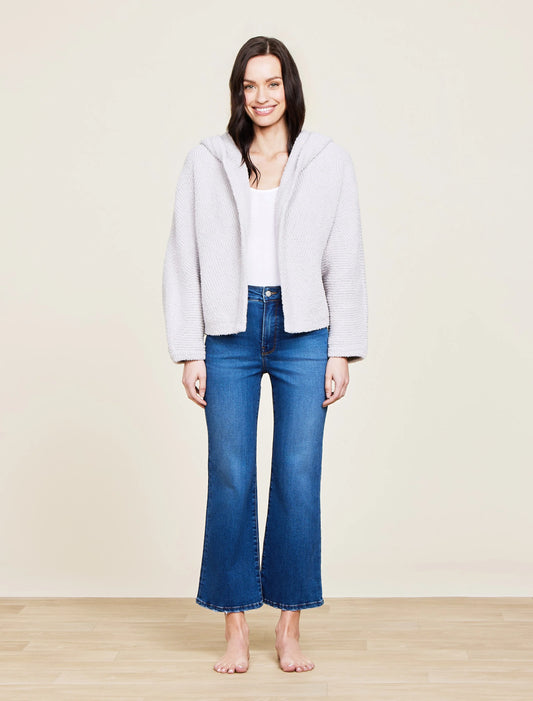 Barefoot Dreams - CozyChic® Chevron Rib Cardigan - Silver - Findlay Rowe Designs