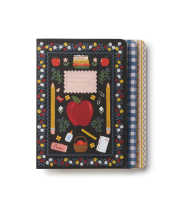 Rifle Paper Co - Schoolhouse Notebooks - Set of 3