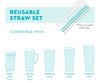 Swig - Reusable Straw Set - Teacher Life - Findlay Rowe Designs