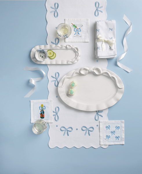 Mud Pie - Serving Platter - Bow White