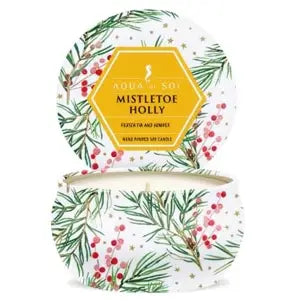 Aqua De Soi Candle - 4oz Tin - Mistletoe Holly