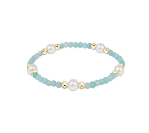Enewton - Purpose Pearl 6mm Gem Bracelet - Amazonite - Findlay Rowe Designs