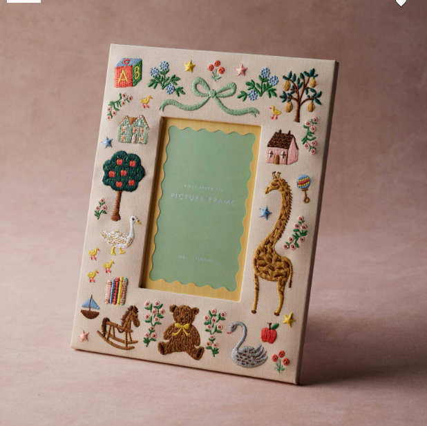 Rifle Paper Co - Embroidered Picture Frame 4x6 - Storybook - Findlay Rowe Designs
