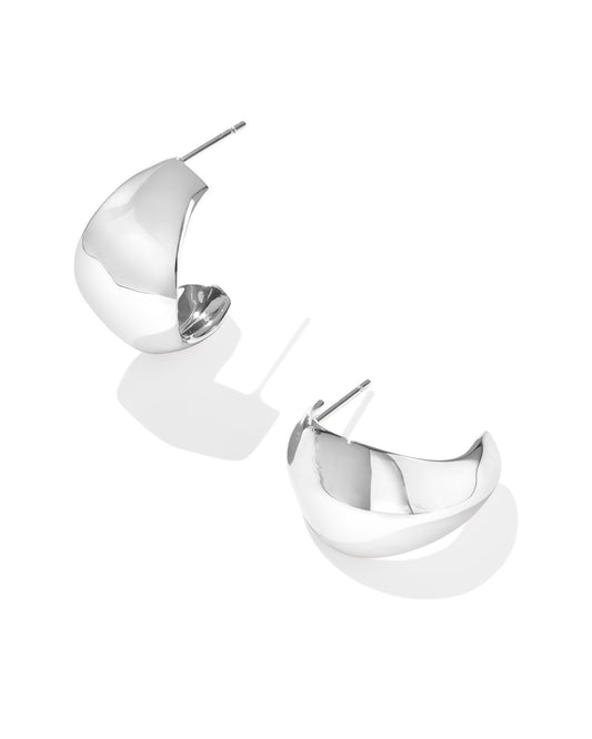 Kendra Scott - Earring - Krista Metal Hoop - Silver - Findlay Rowe Designs