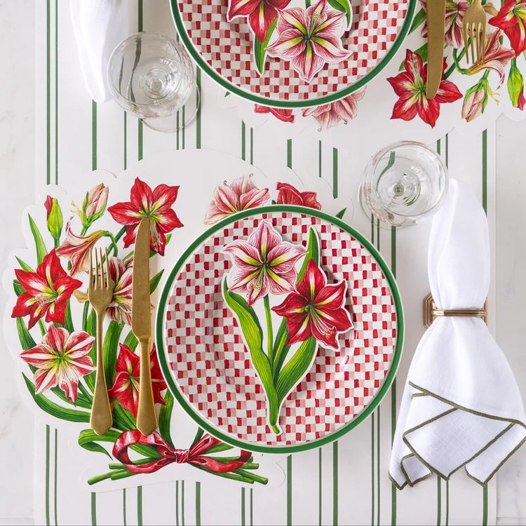 Hester & Cook - Placemat - Die-Cut Amaryllis - Findlay Rowe Designs