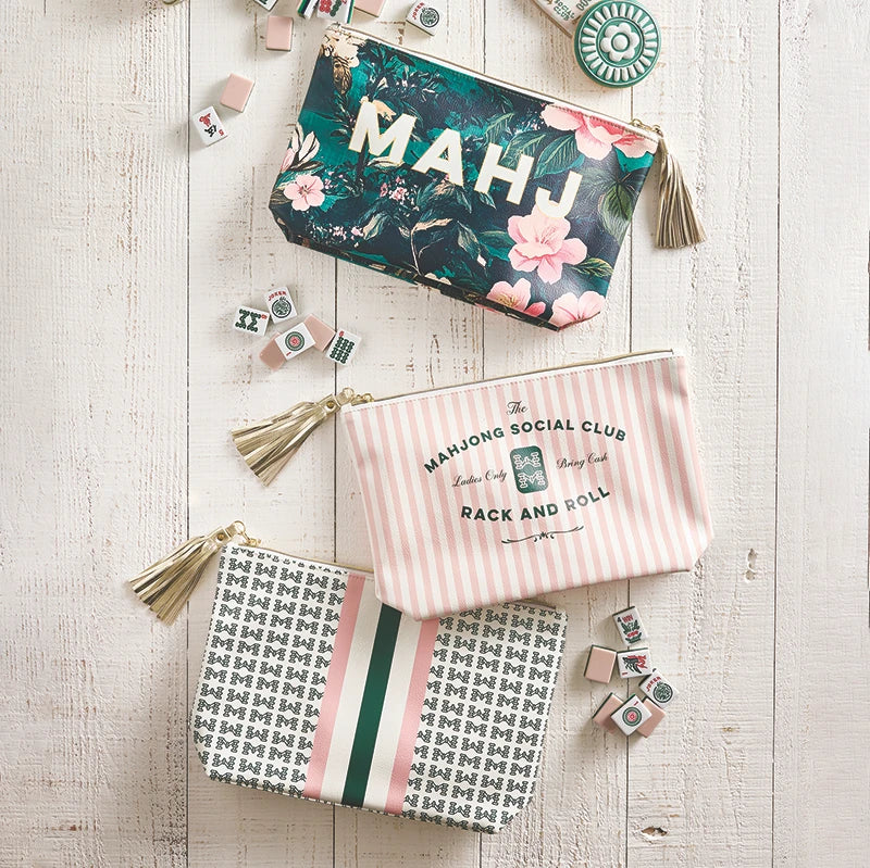 Mahjong Tile Pouch - Tiles Racing Stripe