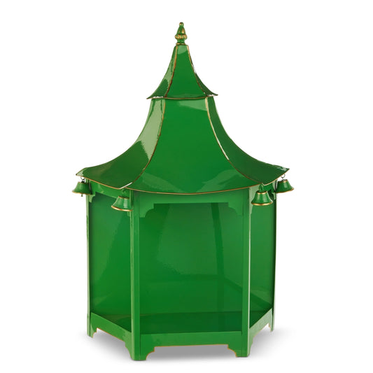 Wall Lantern - 24in Pagoda - Green - Findlay Rowe Designs