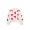 Shiraleah - Sweater - Ivory - Red Bows