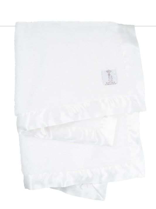 Little GIraffe - Chenille Baby Blanket - White - Findlay Rowe Designs