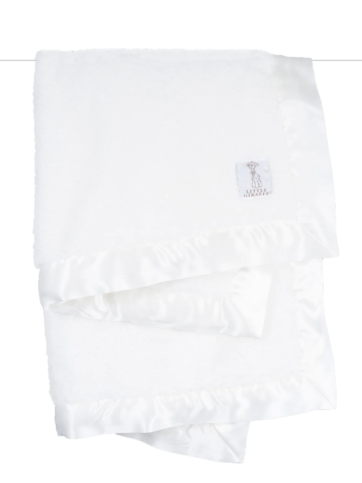 Little GIraffe - Chenille Baby Blanket - White - Findlay Rowe Designs