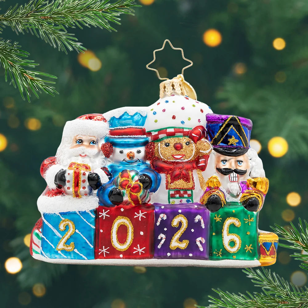 Christopher Radko - Ornament - Stacking Up The Cheer Gem - Findlay Rowe Designs