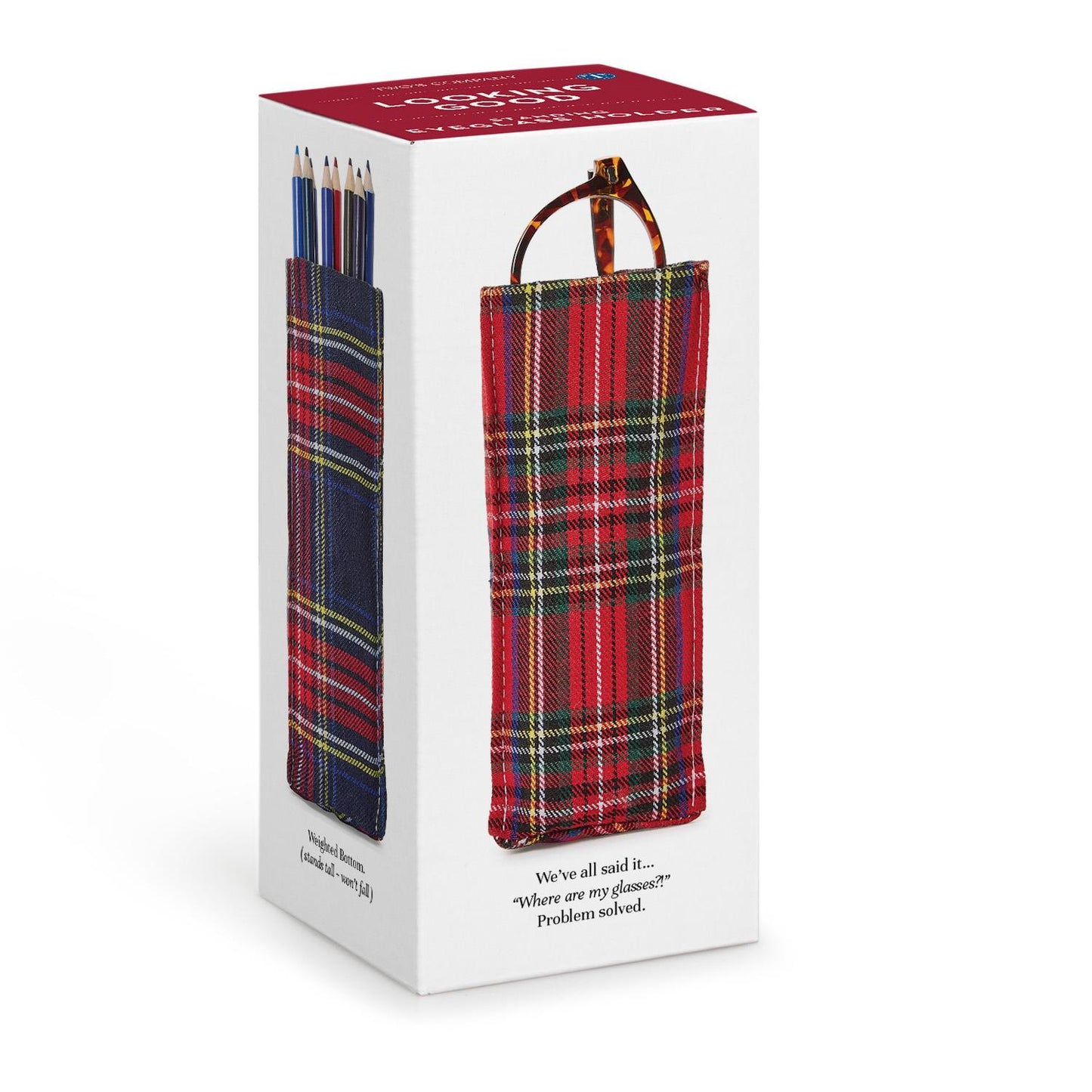 Triangular Weighted Eyeglasses Holder - Tartan - Assorted - Findlay Rowe Designs