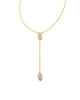 Kendra Scott - Grayson Y Necklace  - Gold White CZ - Findlay Rowe Designs
