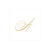 Caspari - Cocktail Napkins - White Pearl Initial Paper Linen - Box of 30 - Findlay Rowe Designs