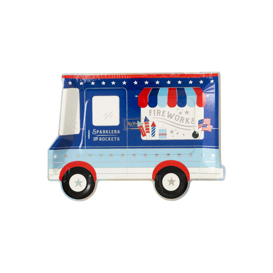 Paper Plate - Firework Truck - 8count