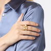 Kaleidoscope Statement Ring - Bahamian Blue