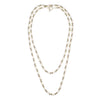 Natalie Wood -Adorned Pearl Beaded Necklace in Gold