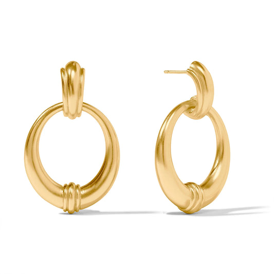 Julie Vos - Earrings - Portofino Doorknocker - Gold - Findlay Rowe Designs
