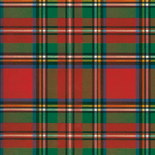 Caspari - Gift Wrap Roll - Scottish Tartan Red