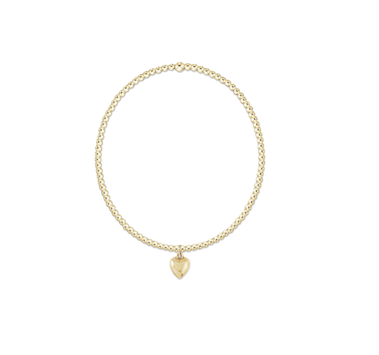 Enewton - Egirl - Classic Gold 2mm Bracelet - Love Plush Small Gold Charm - Findlay Rowe Designs