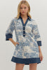 Entro - Dress - Toile Mini - Navy