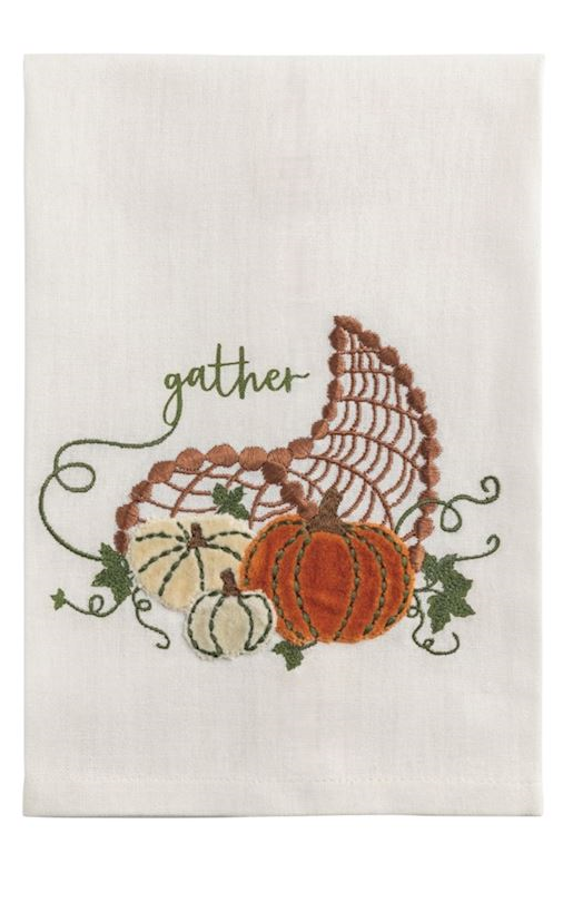 Mud Pie - Fall Towels with Velvet Accents - Findlay Rowe Designs