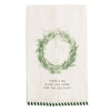 Mud Pie - Tea Towel - White Christmas Stripe Hem - Findlay Rowe Designs