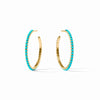 Julie Vos - Juliet Hoop - Turquoise Blue - Medium - Findlay Rowe Designs