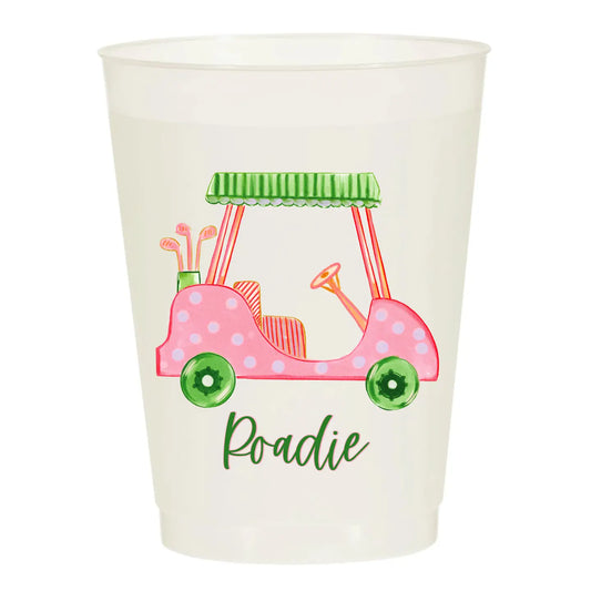 The Masters - Frosted Party Cups - Girly Golf Cart - Pink - Findlay Rowe Designs