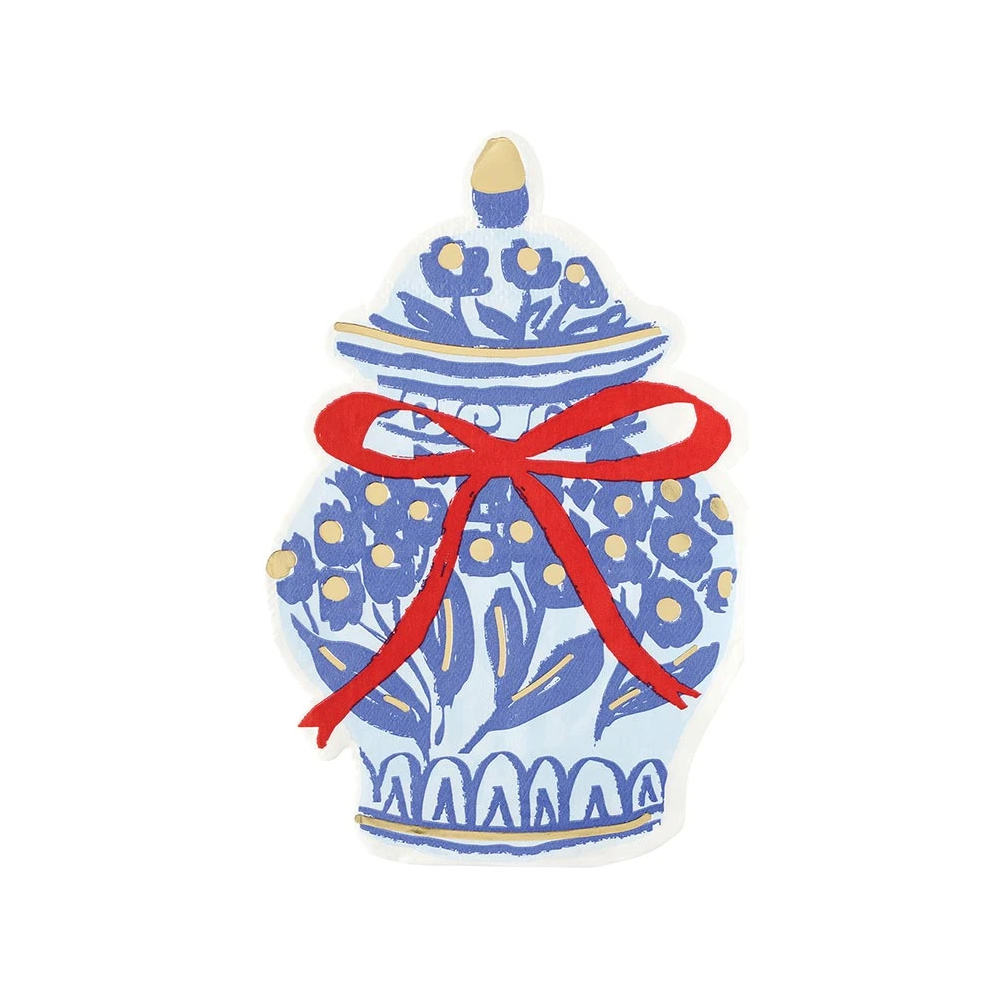 Napkins - Luncheon - Die-Cut Ginger Jar