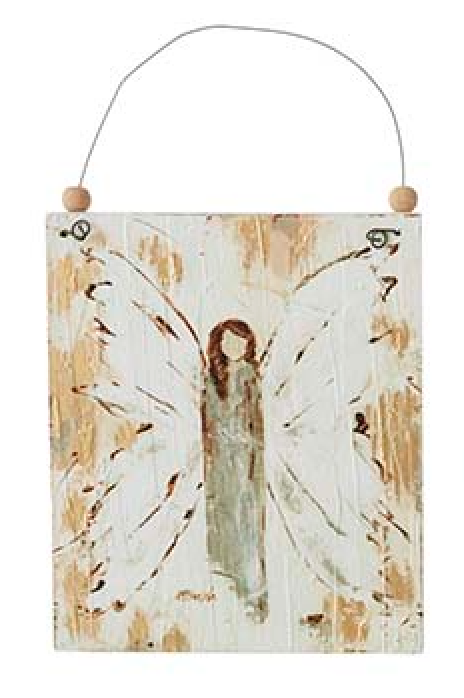 Ornament - Angel Wooden Plaque - Findlay Rowe Designs