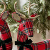 Tartan Deer with Velvet Bow - Findlay Rowe Designs