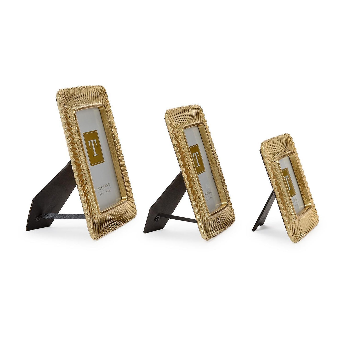 Frame - Sculpted Scalloped Plume - Gold