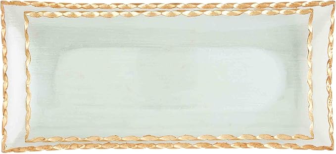 Mud Pie - Gold Edge Glass Tray - Small - Findlay Rowe Designs